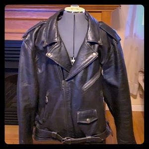 Live to ride ride to live, genuine leather jacket.